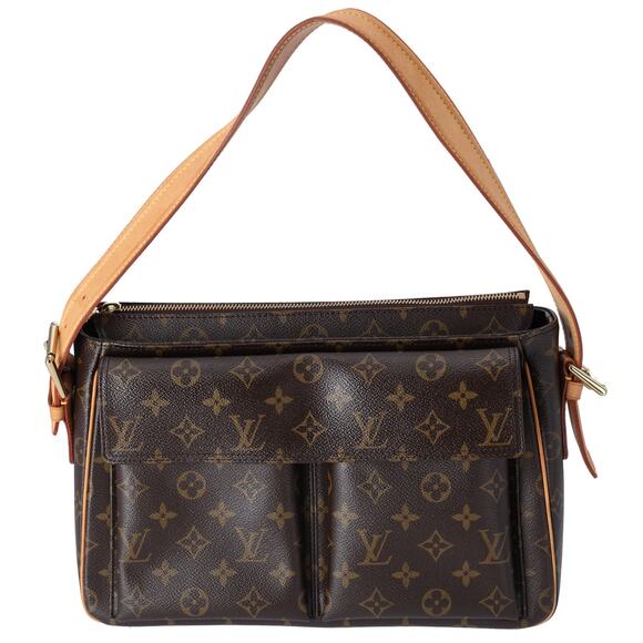 Louis Vuitton Viva Cite GM Monogram Shoulder Bag M51163 Brown Canvas - Picture 1 of 9